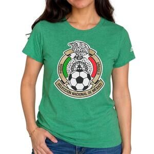Adidas Mexico Selección Nacional Soccer Tee Large Green El Tri FIFA 2015 Release